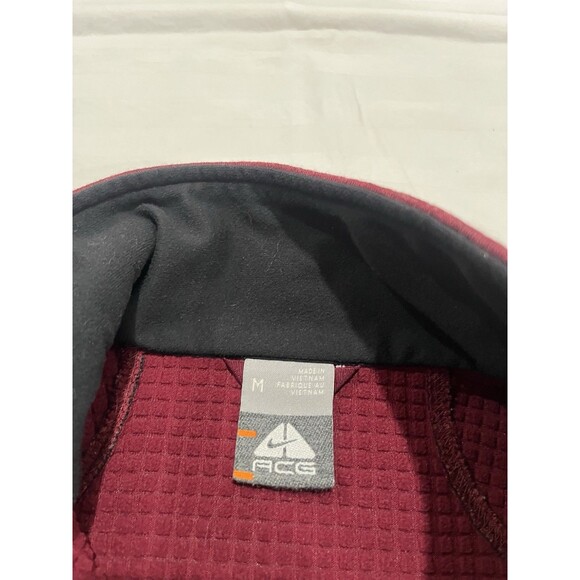 Nike ACG Full Zip Fleece Sweatshirt Size Women’s Medium. Waffle Print Lined Warm - Picture 6 of 11